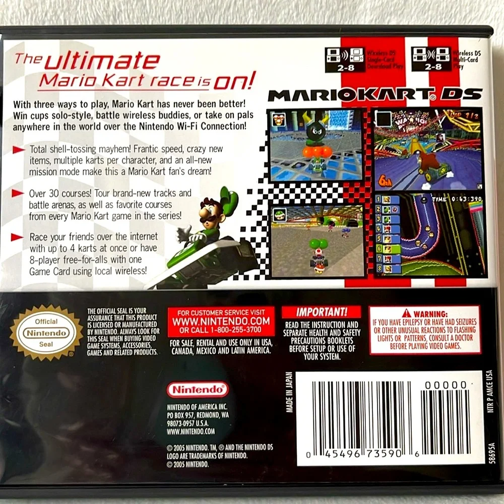 Mario Kart DS ( Nintendo DS, 2005) - CIB Complete with Manual Authentic